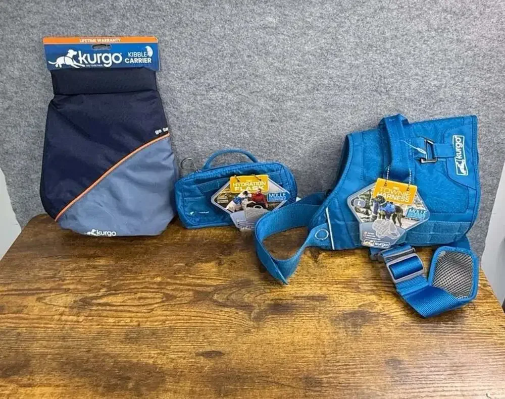 Kurgo RSG Townie Harness  Large with Matching Hydration Flask and Kibble Carrier